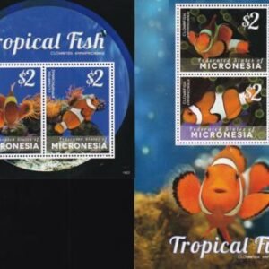 US 1096-97 Trust Territories Micronesia NH VF  Tropical Fish S/S