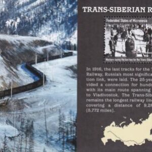 US 1130 Trust Territories Micronesia NH VF Trans-Siberian Railway S/S
