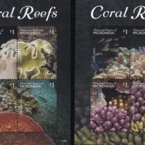 US 1131-32 Trust Territories Micronesia NH VF Coral Reefs Sheets