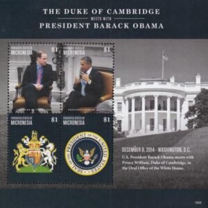 US 1140 Trust Territories Micronesia NH VF Duke And President Obama