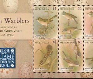 US 1157 Trust Territories Micronesia NH VF Warblers Sheet