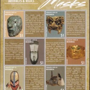 US 1161 Trust Territories Micronesia NH VF Masks Sheet