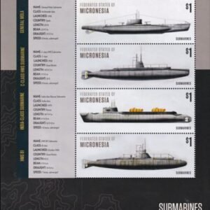 US 1164 Trust Territories Micronesia NH VF Submarines Sheet II