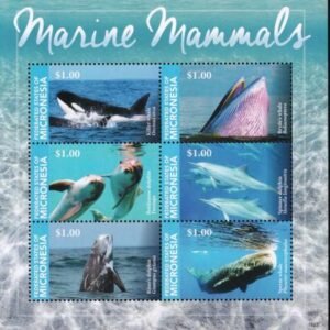 US 1189 Trust Territories Micronesia NH VF Marine Mammals Sheet