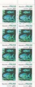 US 14b Trust Territories Palau NH VF 1983-84 Definitive Set 20-cent Bklt Pane