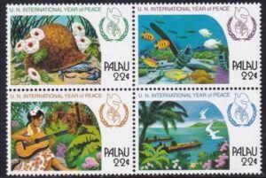 US 109-12 Trust Territories Palau NH VF Int'l Peace Year