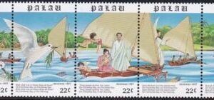 US 173-77 Trust Territories Palau NH VF Christmas