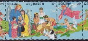 US 198-202 Trust Territories Palau NH VF Christmas