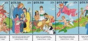 US 198-202 Trust Territories Palau NH VF Christmas Tabs