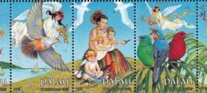 US 222-26 Trust Territories Palau NH VF Christmas