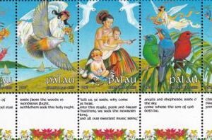 US 222-26 Trust Territories Palau NH VF Christmas Tabs