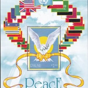 US 292 Trust Territories Palau NH VF Yellow Ribbon S/S