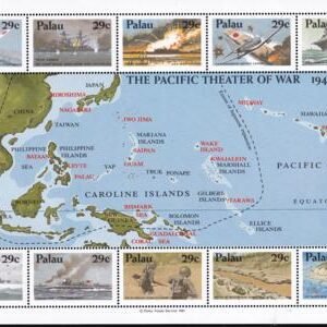 US 299 Trust Territories Palau NH VF WWII In The Pacific M/S