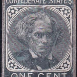 US Back Of Book - - Conferate States 6TC1 Var. Confederate States of America #6 - TCDF Mint F-VF Cut To Shape As Listed