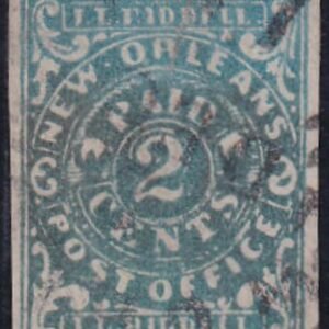 US Back Of Book - Confederate States of America 62x1 VF Repaired Tear + Thin At Top