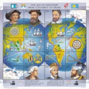 US 302 Trust Territories Palau NH VF Columbus M/S