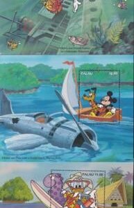 US 341-43 Trust Territories Palau NH VF Disney Tourism S/S