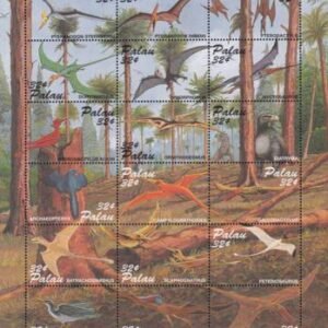 US 369 Trust Territories Palau NH VF Earth Day/ Dinosaurs M/S