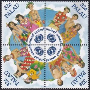 US 387 Trust Territories Palau NH VF 50th Ann. Of UNICEF