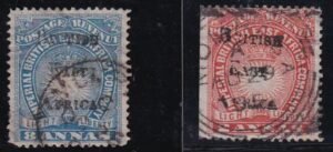 British East Africa 40,47 Used F Minor Flaws, Scarce!