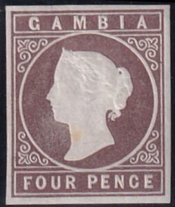 Gambia 1 Mint H VF OG Sound!