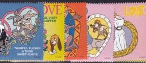US 392 A-F Trust Territories Palau NH VF 1-6-Cent Disney Sweethearts