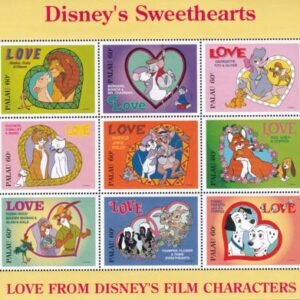 US 393 Trust Territories Palau NH VF Disney Sweethearts M/S