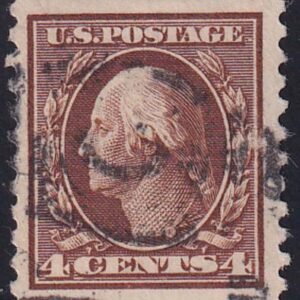 US 446 Washington / Franklin Used VF-XF Large Margins - Tall Stamp
