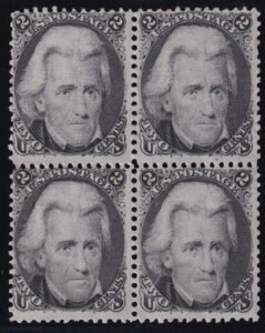 US 73 Early Classics Mint H F Somewhat Disturbed OG Block