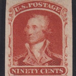 US 39TC5c Mint LH F Proof Orange Red Trial Color Proof Touching LR - Rare!