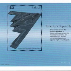 US 405 Trust Territories Palau NH VF Stealth Bomber S/S