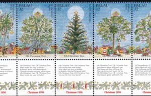 US 409 Trust Territories Palau NH VF Christmas Tabs
