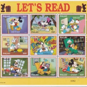 US 447 Trust Territories Palau NH VF Disney "Let's Read" M/S