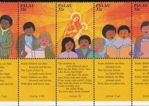 US 450 Trust Territories Palau NH VF Christmas Tabs