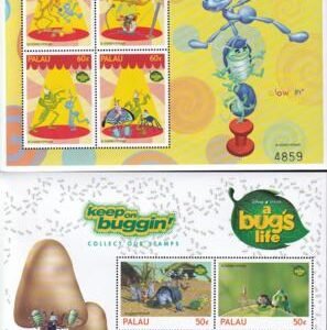 US 467-70 Trust Territories Palau NH VF Disney's "Bug's Life" M/S