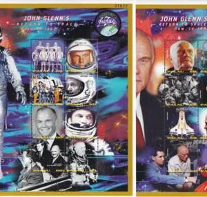 US 475-76 Trust Territories Palau NH VF John Glenn Ret. To Space M/S