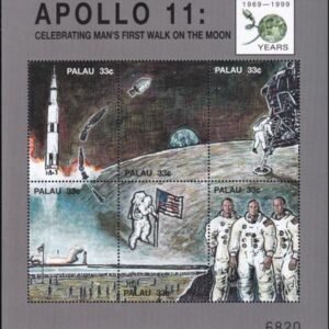 US 517 Trust Territories Palau NH VF Apollo 11 M/S