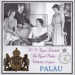 US 523 Trust Territories Palau NH VF Queen Mother S/S