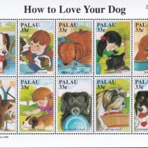 US 530 Trust Territories Palau NH VF Love Your Dog M/S