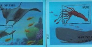 US 566-67 Trust Territories Palau NH VF Marine Life S/S
