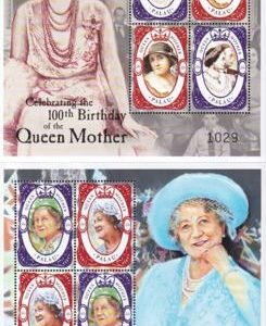 US 578-79 Trust Territories Palau NH VF Queen Mother M/S