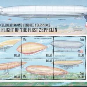 US 581 Trust Territories Palau NH VF Zeppelin M/S
