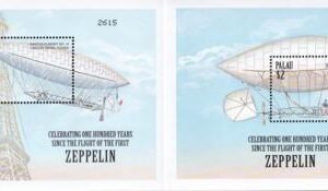 US 582-83 Trust Territories Palau NH VF Zeppelin S/S
