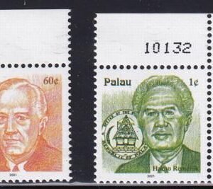 US 485v,492v Trust Territories Palau NH VF Dated "2001"