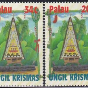 US 634-35 Trust Territories Palau NH VF Christmas