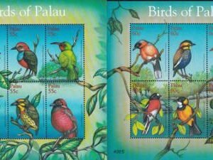 US 639-40 Trust Territories Palau NH VF Birds M/S