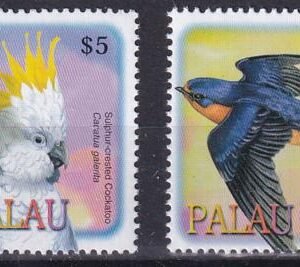 US 668-69 Trust Territories Palau NH VF $5-$10 Bird Definitive Set