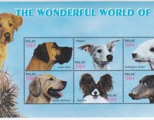 US 681 Trust Territories Palau NH VF Dogs M/S