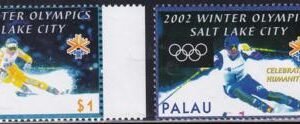 US 687-88 Trust Territories Palau NH VF Winter Olympics (Sm. Rings)