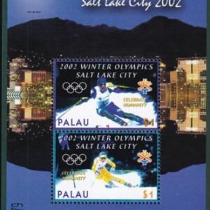 US 688a Trust Territories Palau NH VF Winter Olympics S/S (Sm. Rings)